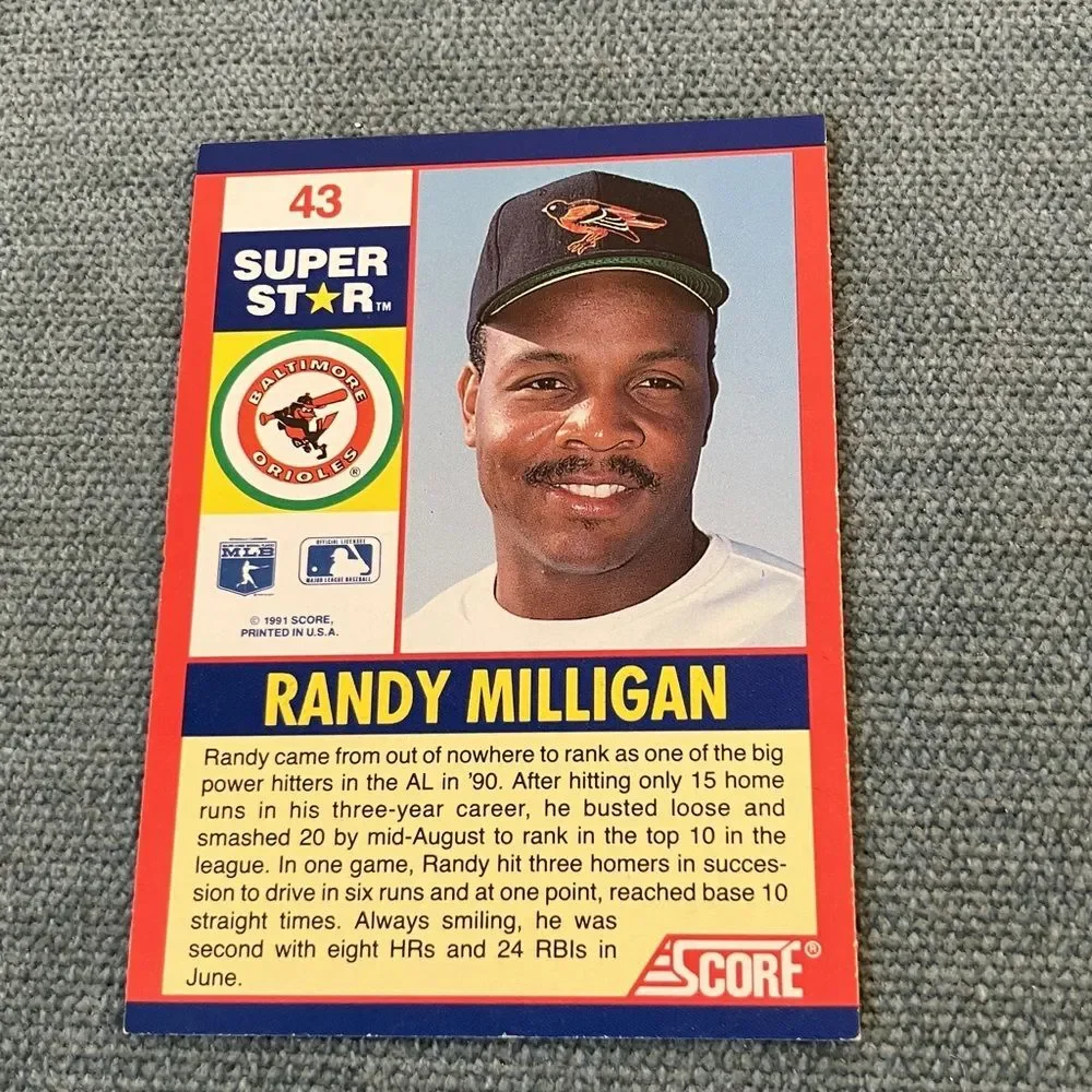 1991 Score Baltimore Orioles Baseball Card Trading Card